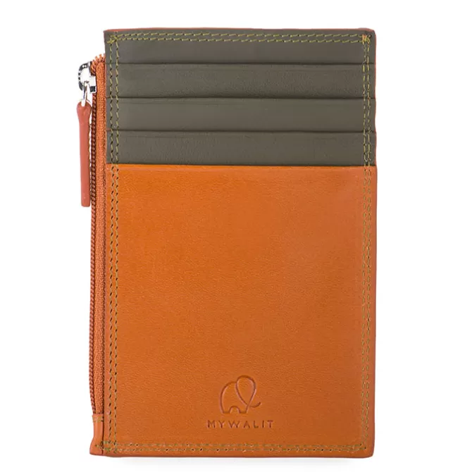 Porte-Cartes Rfid Avec Porte-Monnaie Fauve-Olive | Mywalit Cheap