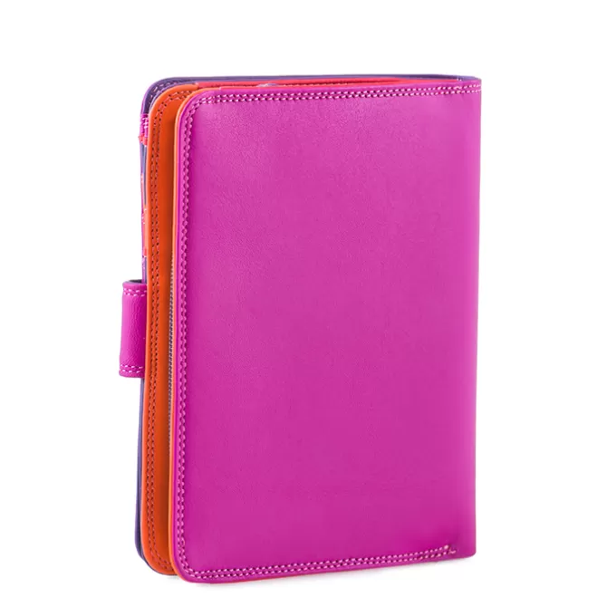 Portefeuille A Bouton-Pression Grand Format Sangria Multi | Mywalit New