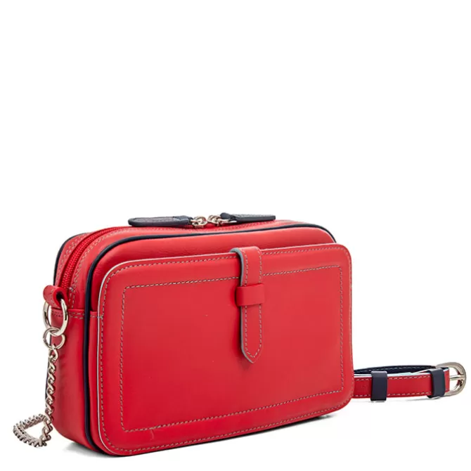 Sac Porte Epaule En Cuir Petit Format Rouge | Mywalit Outlet